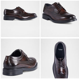 Paul Stuart Men's Maxwell Wingtip Brogue Leather Derby Shoes 8.5 (700THRIFTY